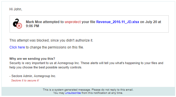 D.3. Alerts on Unauthorized File Usage Attempts